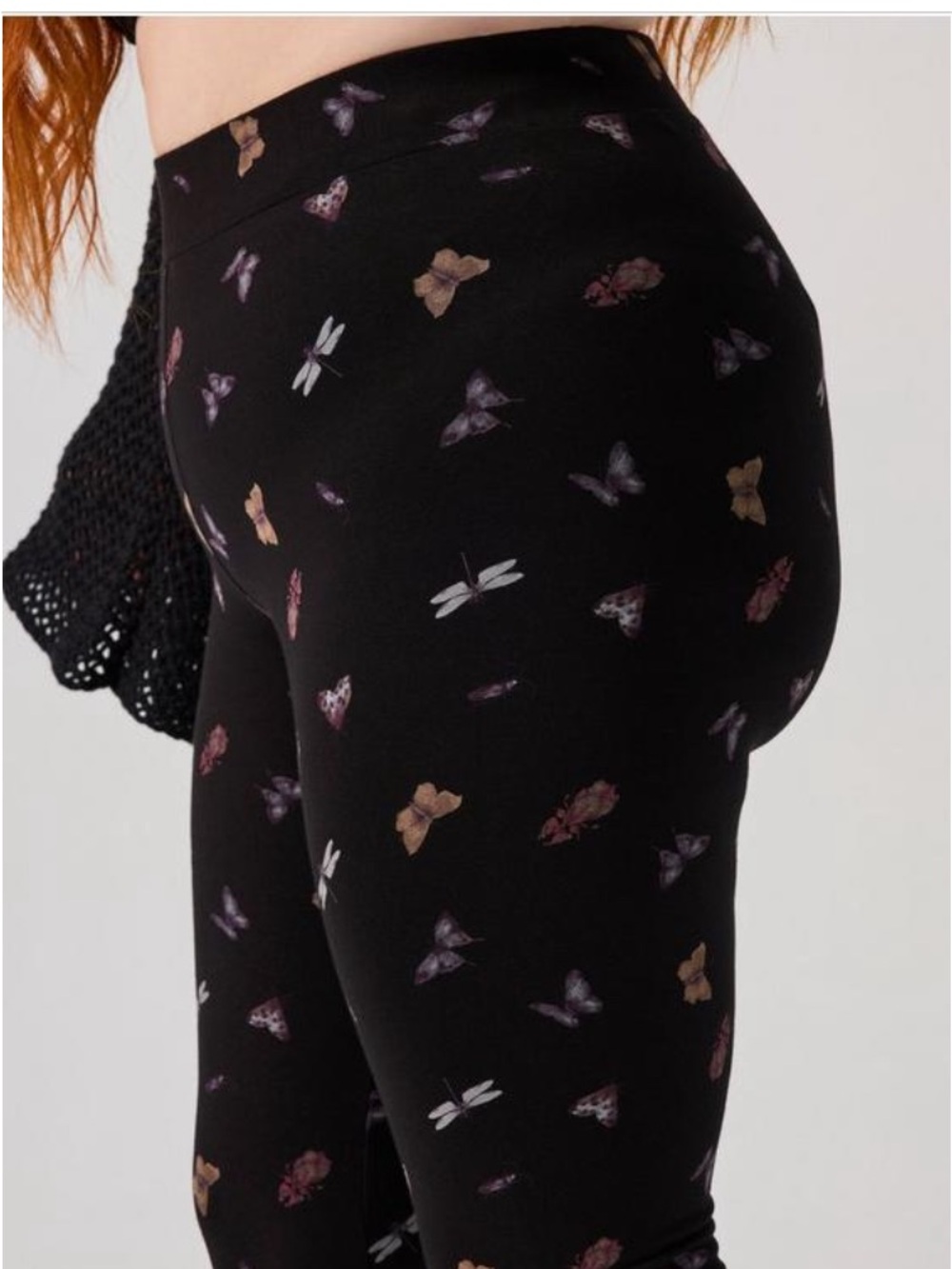 Torrid Nightfall Legging Tiny Insects Black - Size 0 (12) - NWT - Picture 4 of 6